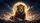 Regal Lion Golden Moon Stars Swirling Clouds Cosmic Night Sky - Wildlife Lover Gift Car Sunshade - 7
