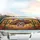 Sugar Skull Sombrero Red Roses Saguaro Desert - Dia de los Muertos Holiday Gift Car Sunshade - 5