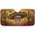 Sugar Skull Sombrero Red Roses Saguaro Desert - Dia de los Muertos Holiday Gift Car Sunshade - 3