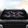 Pink Ruby Gemstone Black Butterfly Golden Starbursts - Wildlife Lover Gift Car Sunshade - 4