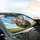 Four Chihuahuas Driving Rainbow Scarf - Open Road Adventure Gift Car Sunshade - 6
