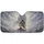 Ethereal White Lion, Armored Figure Golden Sword - Epic Fantasy Fan Gift for Adventure Lovers Car Sunshade - 3