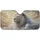 Regal White Lion Head Piercing Yellow Eyes Golden Cloudscape - Wildlife Lover Gift Car Sunshade - 3