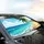 Majestic Palm Tree Golden Beach Turquoise Ocean - Tropical Travel Essentials Car Sunshade - 6