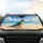 Blue-Yellow Macaw Tropical Beach Ocean Seashells - Wildlife Lover Gift Car Sunshade - 4