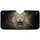 Majestic Roaring White Lion Head Gold Accents - Powerful Wildlife Car Accessory Car Sunshade - 3