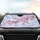 Lush Cherry Blossom Pink Flowers Falling Petals Dewdrops Clouds - Nature Lover Gift Car Sunshade - 4