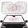 Pink Lavender Yellow Watercolor Flowers Floral Garden - Nature Lover Everyday Gift Car Sunshade - 1