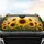 Sunflowers Aged Parchment Script - Farmhouse Decor Gift for Sunflower Lover Car Sunshade - 4