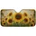 Sunflowers Aged Parchment Script - Farmhouse Decor Gift for Sunflower Lover Car Sunshade - 3