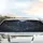Dark Metallic Blue Triangular Polygonal Facets Golden Glowing Lines Car Sunshade - 5