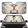 Goddess Woman Sculptural Hair Glowing Eyes Light Streaks Energy Trails - Fantasy Lover Decor Gift Car Sunshade - 1