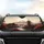 Mount Fuji Japanese Shrine Pagoda Torii Gate Rising Sun Autumn Scene Car Sunshade - 4