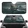 Viking Warship Warriors Medieval Castle Stormy Sea - History Lover Gift Car Sunshade - 1