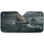 Viking Warship Warriors Medieval Castle Stormy Sea - History Lover Gift Car Sunshade - 3