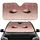 Glitter Eyelashes Drips Starbursts - Luxury Style Auto Accessory Car Sunshade - 1