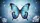 Iridescent Blue Morpho Butterfly with Diamonds and Crystals - Wildlife Lover Gift Car Sunshade - 7