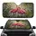 Fuchsia Flamingos Tropical Zebra Jungle Scene - Wildlife Lover Gift Car Sunshade - 1