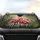 Fuchsia Flamingos Tropical Zebra Jungle Scene - Wildlife Lover Gift Car Sunshade - 4