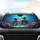Octopuses Steering Wheel Heart Deep Ocean Coral Reef - Ocean Lover Wildlife Gift Car Sunshade - 4