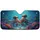 Octopuses Steering Wheel Heart Deep Ocean Coral Reef - Ocean Lover Wildlife Gift Car Sunshade - 3