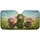 Three Goofy Sheep Colorful Rainbow Scarf Wildflower Meadow - Animal Lover Gift Car Sunshade - 3