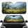 Ruby Hummingbird Orchid Mountain Landscape - Wildlife Lover Gift Car Sunshade - 1