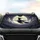 Witch Riding Broomstick Full Moon - Witchy Lifestyle Gift for Fantasy Lover Car Sunshade - 4