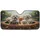 Fluffy White Dog Drivers - Pet Owner Road Trip Adventure Gift Car Sunshade - 3