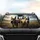 Five Great Danes Expansive Landscape Grand Journey - Dog Lover Gift Car Sunshade - 4