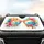 Oversized Retro Sunglasses World Map Stars Lush Flowers Cloud Field Summer Vacation Gift Car Sunshade - 4