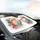 Oversized Retro Sunglasses World Map Stars Lush Flowers Cloud Field Summer Vacation Gift Car Sunshade - 6