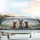 Smiling Diverse Alpacas Fantasy Rolling Hills - Wildlife Lover Gift for Alpaca Lover Car Sunshade - 5