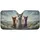 Smiling Diverse Alpacas Fantasy Rolling Hills - Wildlife Lover Gift for Alpaca Lover Car Sunshade - 3