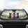 Smiling Diverse Alpacas Fantasy Rolling Hills - Wildlife Lover Gift for Alpaca Lover Car Sunshade - 4