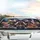 Dachshunds with Sunglasses & Tie Racing Night Cityscape - Dachshund Lover Auto Enthusiast Gift Car Sunshade - 5