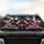 Dachshunds with Sunglasses & Tie Racing Night Cityscape - Dachshund Lover Auto Enthusiast Gift Car Sunshade - 4