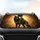 Golden Feather Black Wolf Pup Golden Eye Diamond - Wildlife Lover Gift Car Sunshade - 4