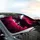 Intense Human Face Glowing Red Eyes Wild Tendrils - Auto Accessory Gift for Drivers Car Sunshade - 6