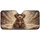 Fluffy Puppy Sunlit Textured Background - Dog Lover Gift Car Sunshade - 3