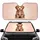 Fluffy Puppy Happy Expression Gentle Rays - Pet Lover Everyday Decor Gift Car Sunshade - 1