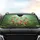 Vibrant Koi Fish Pond Lily Pad Scene - Fish Lover Car Decor Gift Car Sunshade - 4