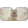 Majestic White Lion Golden Energy Swirls Luminous White Background - Wildlife Lover Gift Car Sunshade - 3