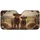 Fluffy Highland Cow Calves Cowboy Hats Bandanas - Farmhouse Decor Gift Car Sunshade - 3