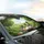 Smiling Green Frogs Vintage Open-Top Vehicle - Road Trip Gift for Nature Lover Car Sunshade - 6