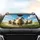 Shouting Sheep Rolling Pasture - Farmhouse Car Decor Gift for Sheep Lover Car Sunshade - 4