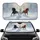 Wild Horses Galloping Deep Snow Winter Forest - Winter Wildlife Lover Gift Car Sunshade - 1