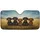Dachshunds Wildflower Field Golden Light - Dog Lover Car Decor Gift Car Sunshade - 3