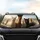 Fluffy Alpaca Herd Impressionistic Landscape - Wildlife Lover Gift Car Sunshade - 4