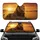 Majestic Lion Golden Savanna Sunset High Contrast - Wildlife Lover Gift Car Sunshade - 1